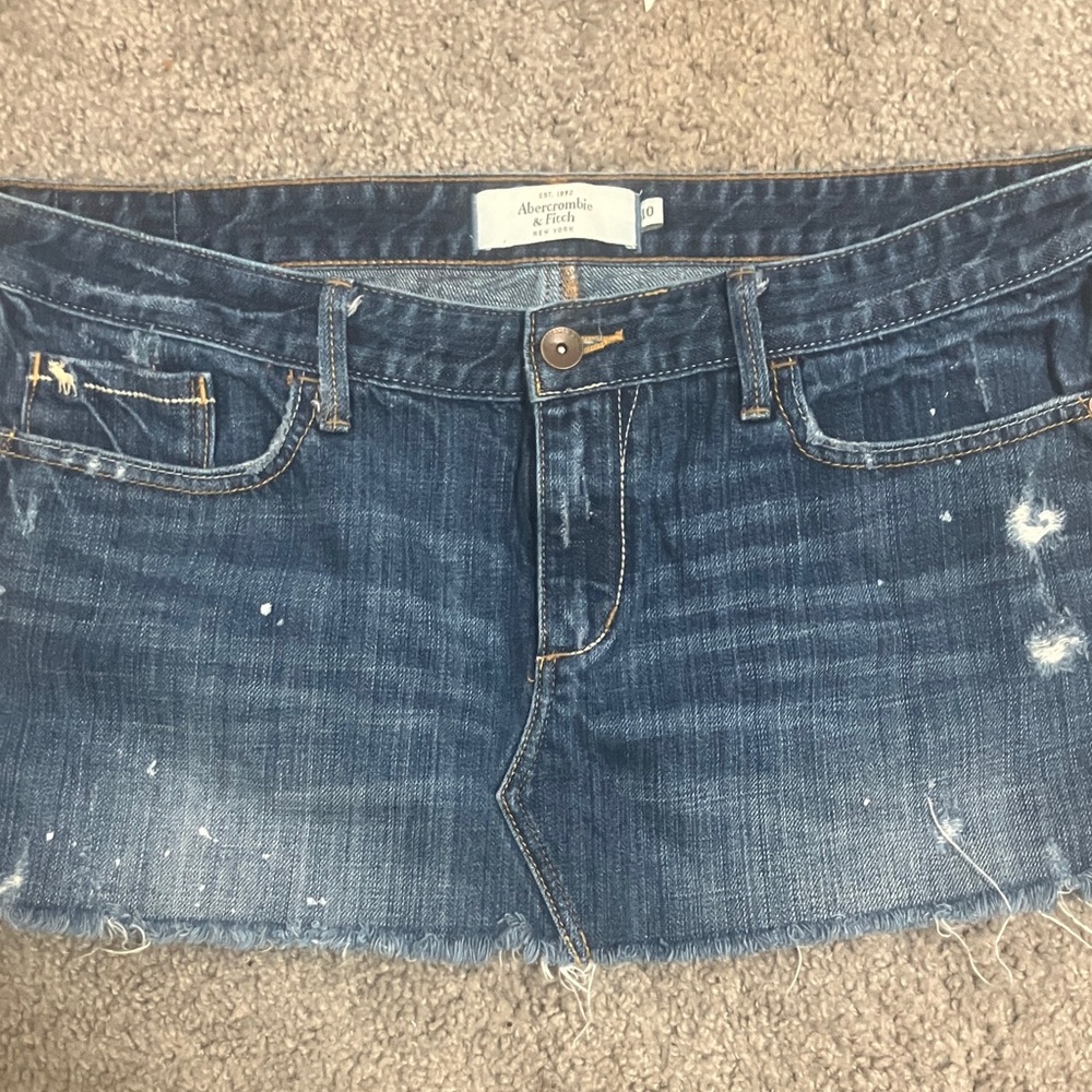 Abercrombie & Fitch Blue Denim Mini Skirt